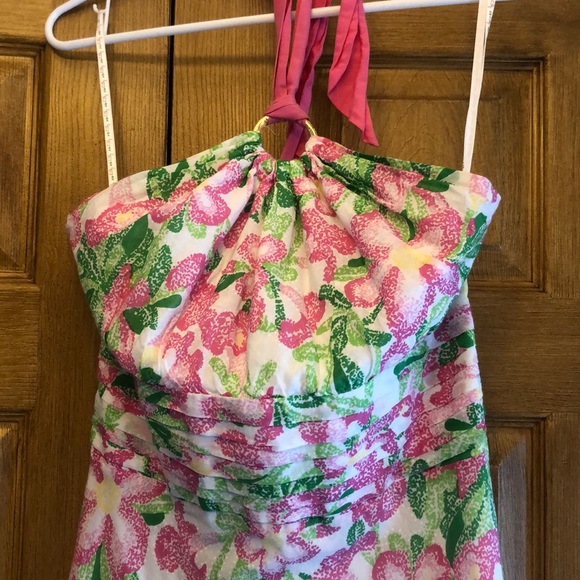 Lilly Pulitzer dress. Silk and linen. Pink white - Picture 2 of 6